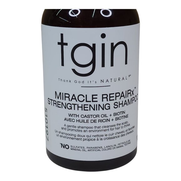 TGIN Miracle RepaiRx Strengthening Shampoo 13 Oz With Castor Oil & Biotin - Picture 2 of 9